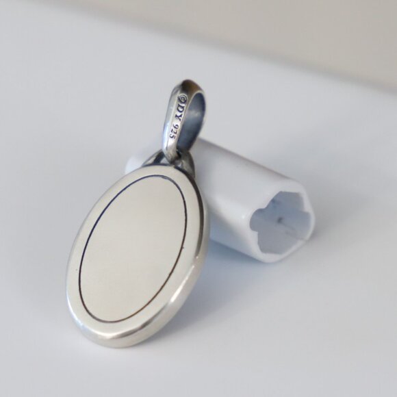 David Yurman Men's Sterling Silver 26mm St Saint Francis Pendant Amulet - Picture 5 of 5